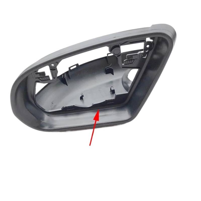 KDMOWHON Auto Rückspiegel Rahmen Trim Gehäuse Matt Kompatibel for Mercedes-Benz C Klasse W205 2015 2016 2017 2018 2019(No Hole Left) von KDMOWHON