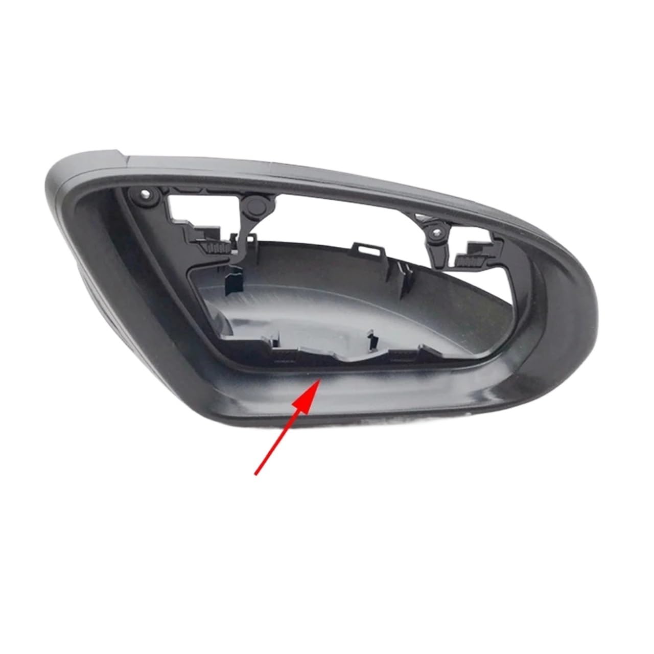 KDMOWHON Auto Rückspiegel Rahmen Trim Gehäuse Matt Kompatibel for Mercedes-Benz C Klasse W205 2015 2016 2017 2018 2019(No Hole Right) von KDMOWHON