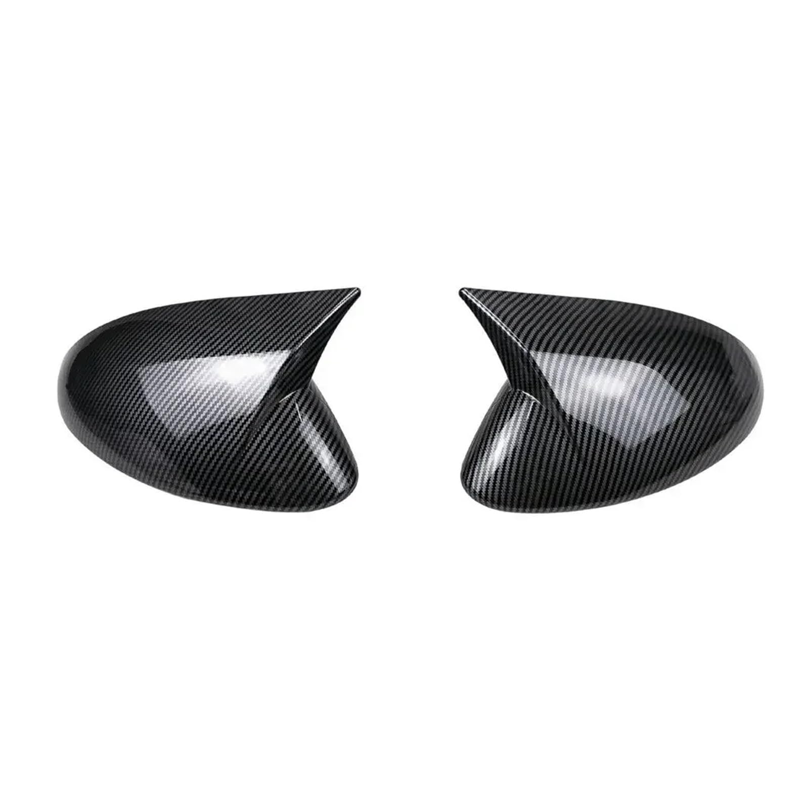 KDMOWHON Auto-Rückspiegel-Seitenspiegel-Abdeckung, Flügelkappe, Außentür-Shell-Trim, kompatibel mit Alfa Romeo Stelvio 2017 2018 2019 2020 2021 2022 2023(Carbon Look) von KDMOWHON