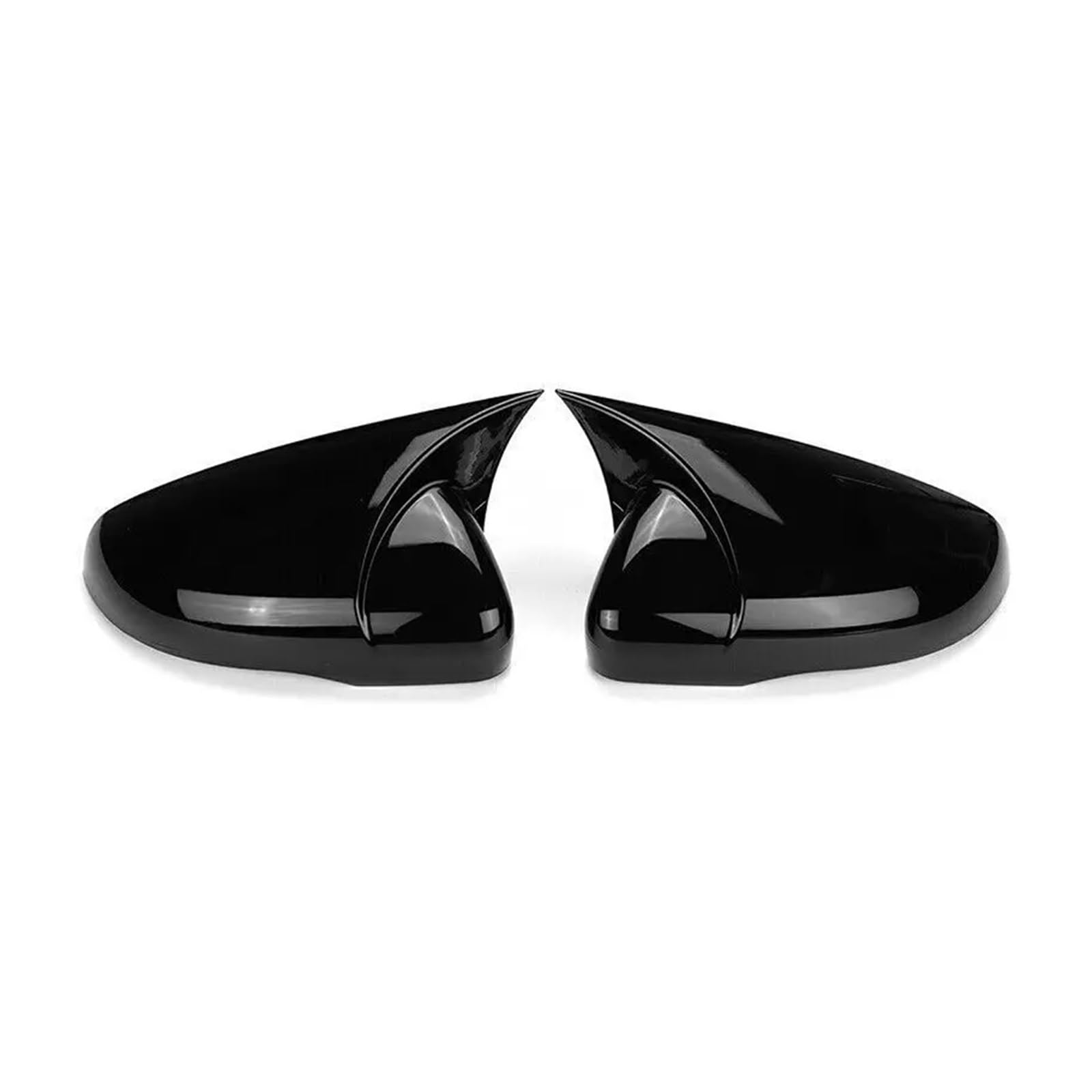 KDMOWHON Auto-Rückspiegel-Seitenspiegel-Abdeckung, Flügelkappe, Außentürgehäuse-Verkleidung, Karbonfaser-Optik, kompatibel mit VW Golf 6 MK6 GTI GTD 2009–2013(Gloss Black) von KDMOWHON