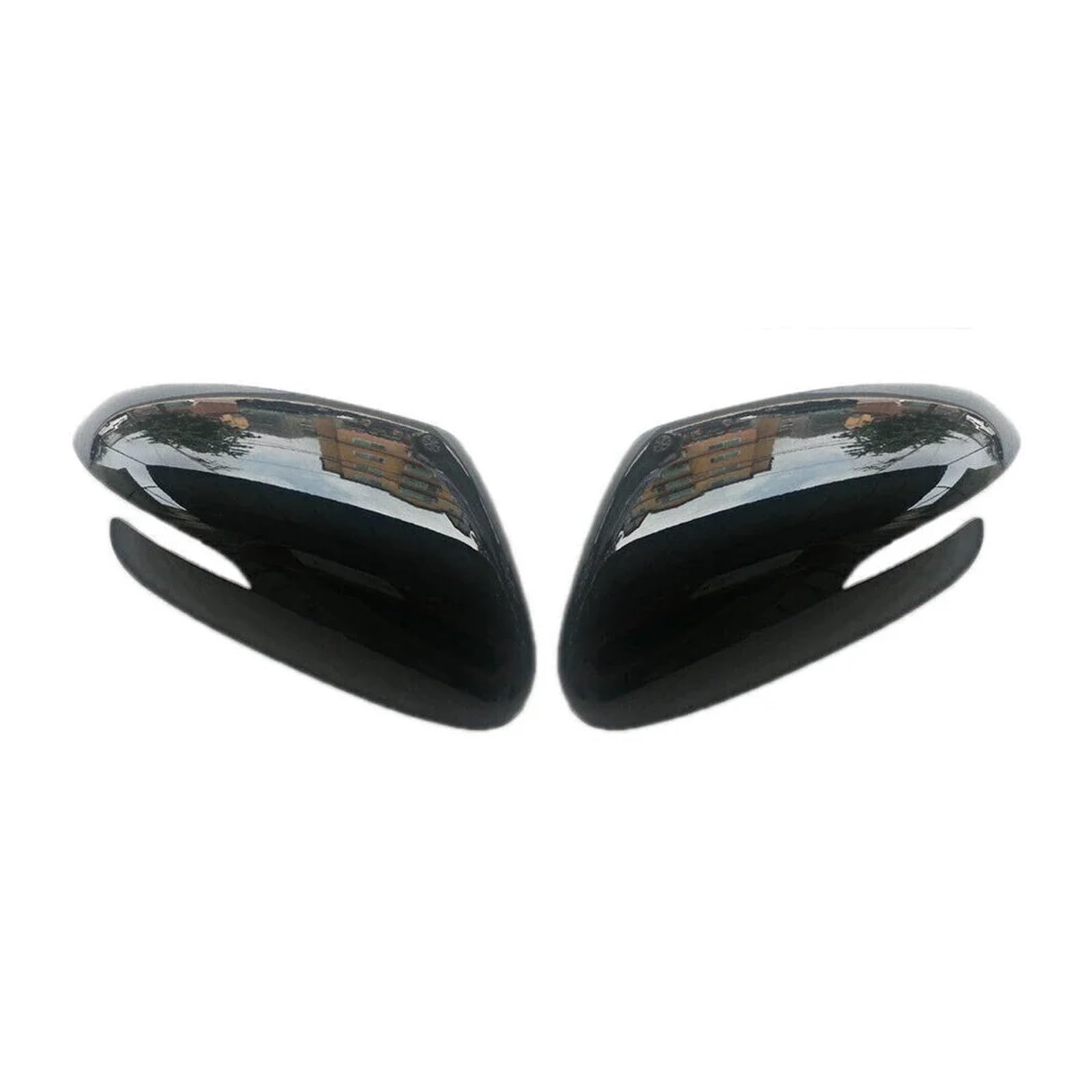 KDMOWHON Auto Rückspiegel Seitenspiegel Abdeckung Flügelkappe Türgehäuse Shell Trim Aufkleber Kompatibel for KIA K3 Forte 2013-2018 ABS Carbon Fiber(With Light Black) von KDMOWHON
