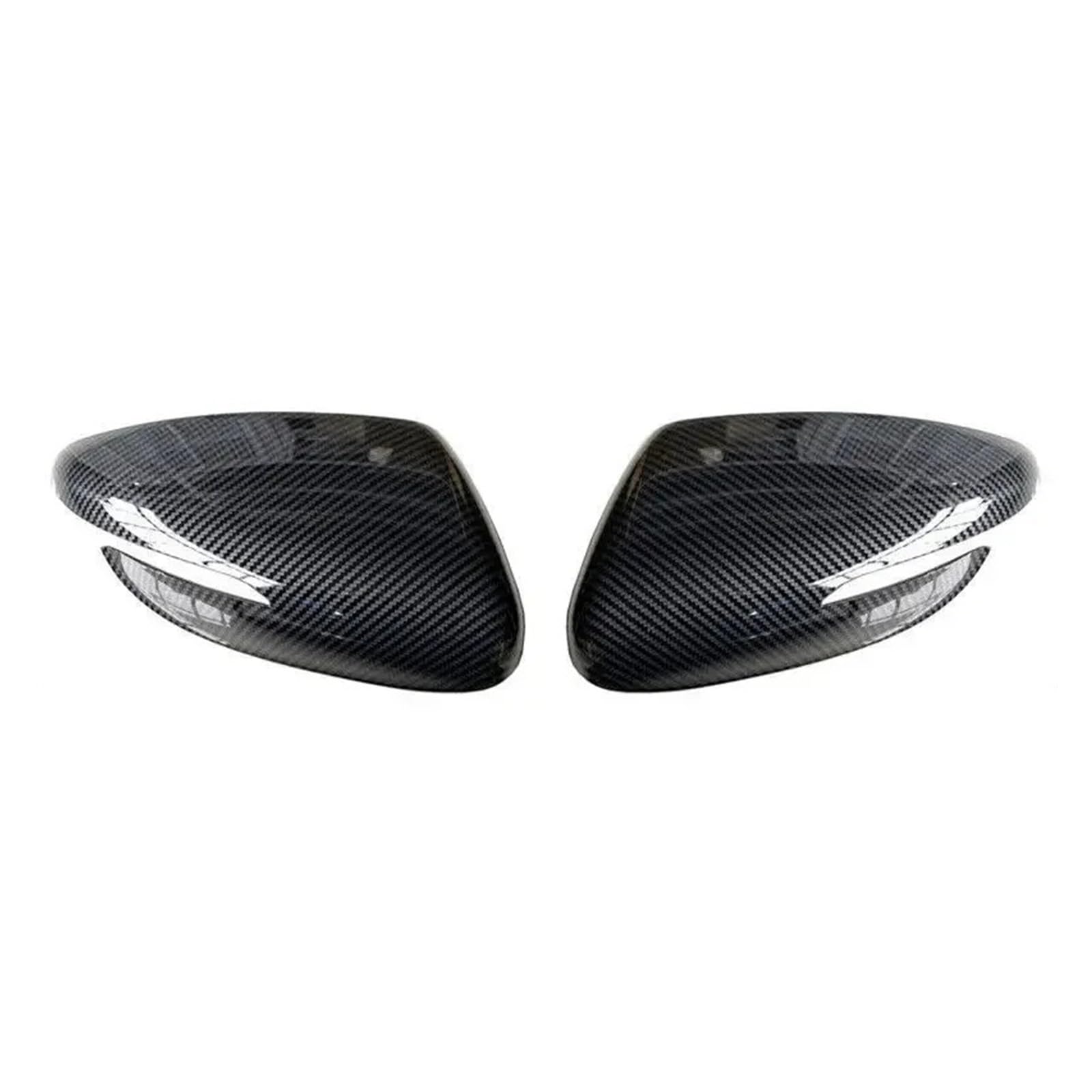 KDMOWHON Auto Rückspiegel Seitenspiegel Abdeckung Flügelkappe Türgehäuse Shell Trim Aufkleber Kompatibel for KIA K3 Forte 2013-2018 ABS Carbon Fiber(With Light Carbon) von KDMOWHON