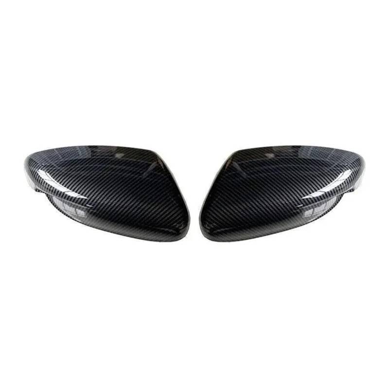 KDMOWHON Auto Rückspiegel Seitenspiegel Abdeckung Flügelkappe Türgehäuse Shell Trim Aufkleber Kompatibel for KIA K3 Forte 2013-2018 ABS Carbon Fiber(Without Light Carbon) von KDMOWHON