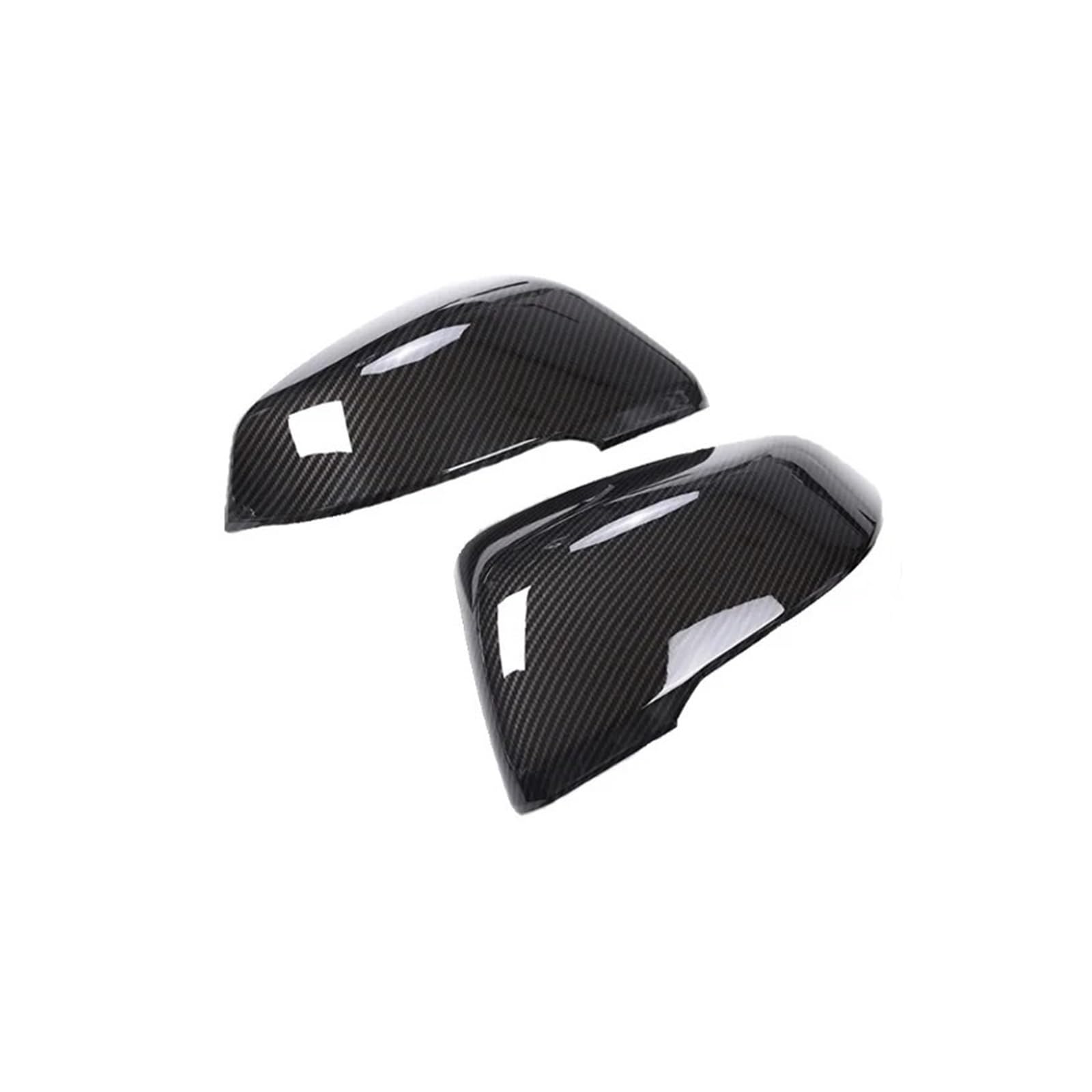 KDMOWHON Auto-Seitenrückspiegelkappen-Abdeckungsverkleidung, kompatibel mit BMW 1er 2er F45 F46 Gran Active Tourer X1 F48 2016-2019(Carbon fiber) von KDMOWHON