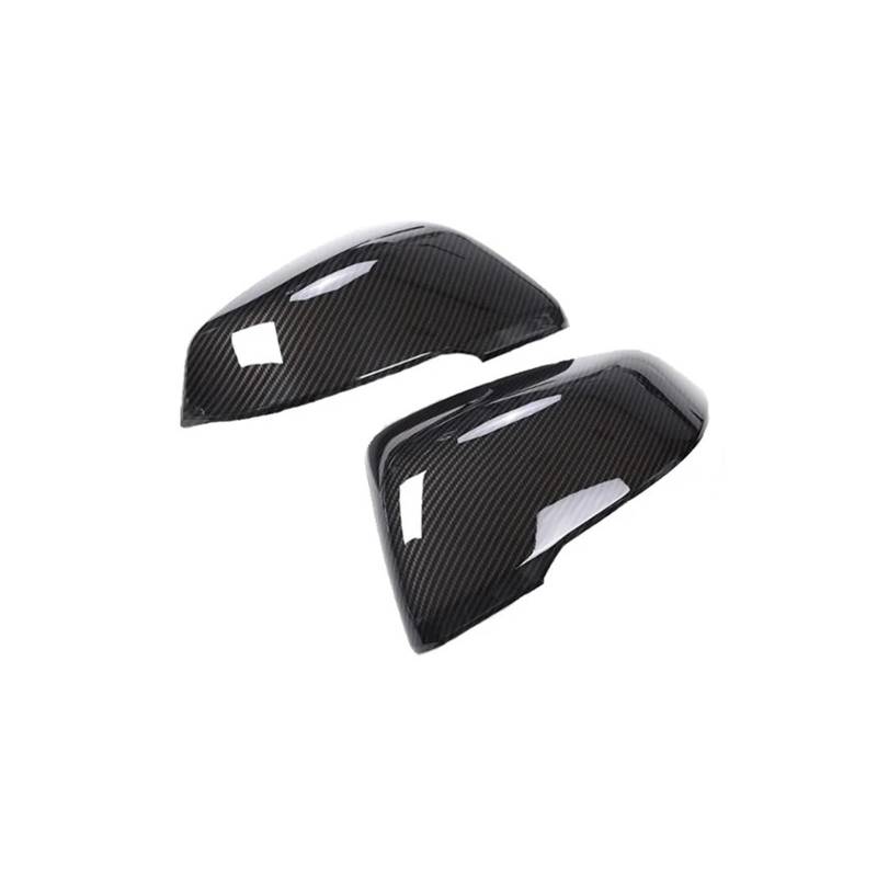 KDMOWHON Auto-Seitenrückspiegelkappen-Abdeckungsverkleidung, kompatibel mit BMW 1er 2er F45 F46 Gran Active Tourer X1 F48 2016-2019(Carbon fiber) von KDMOWHON