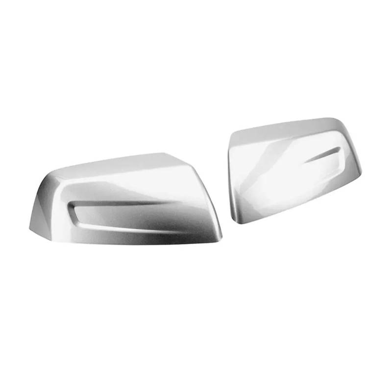KDMOWHON Autoaufkleber, Rückspiegelabdeckung, Flügelkappe, Außentür, Rückspiegelgehäuse, Verkleidung, Chrom, Silber, ABS, kompatibel for GMC Acadia 2017–2019(Silver) von KDMOWHON