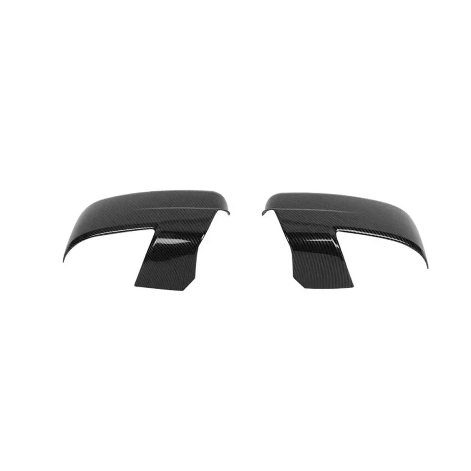 KDMOWHON Autoaufkleber, Rückspiegelabdeckung, Flügelkappe, Außentür-Rückspiegelgehäuseverkleidung, Kohlefaser-Optik, kompatibel mit Dodge Ram 1500 2009–2012(Carbon) von KDMOWHON