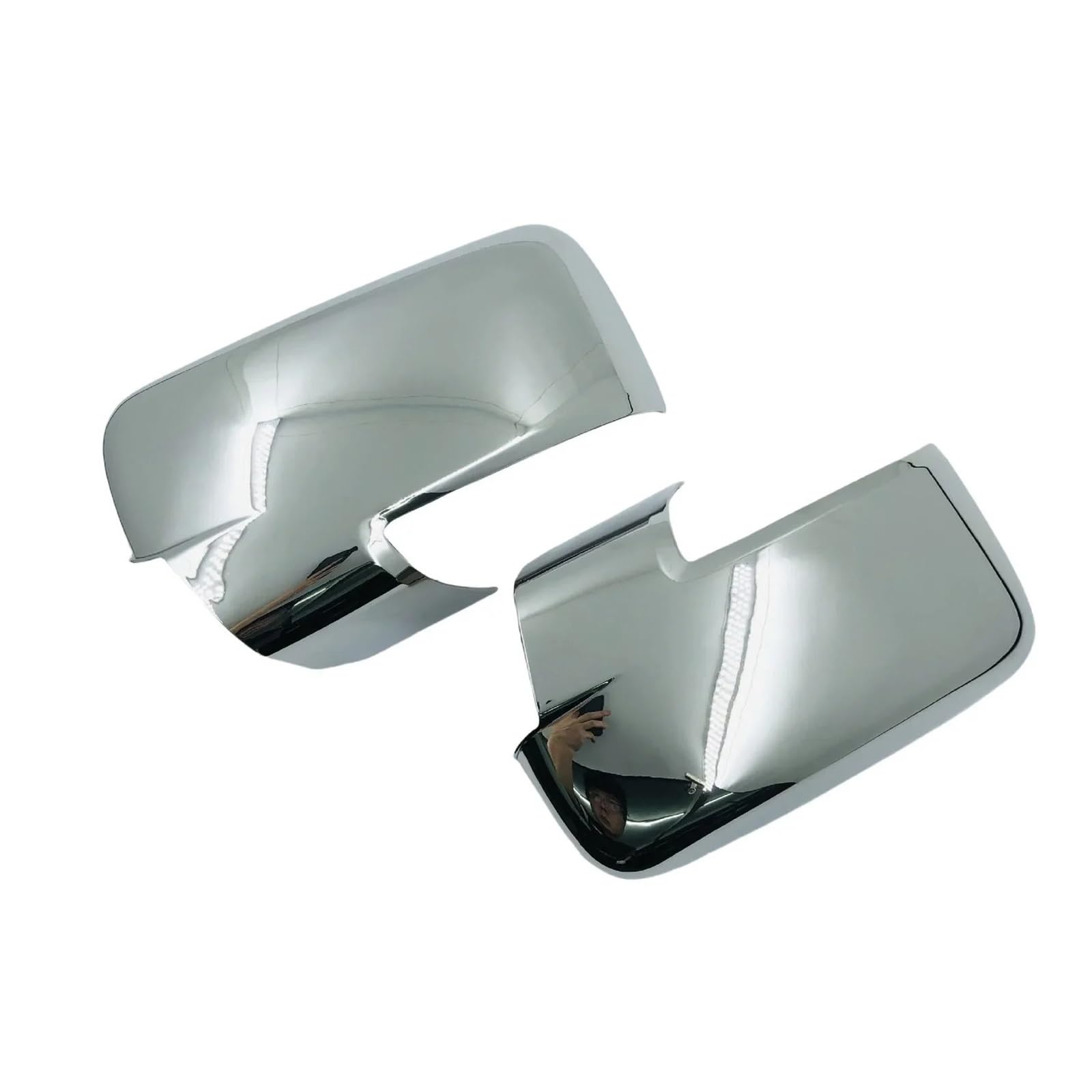 KDMOWHON Autoaufkleber, Rückspiegelabdeckung, Flügelkappe, Außentür-Rückspiegelgehäuseverkleidung, Kohlefaser-Optik, kompatibel mit Dodge Ram 1500 2009–2012(Silver) von KDMOWHON