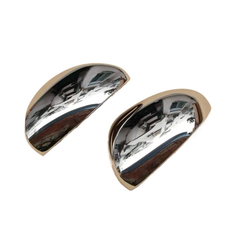 KDMOWHON Autoaufkleber Rückspiegelabdeckung Flügelkappe Außentür Rückspiegelgehäuse Verkleidung Chrom Silber Schale Kompatibel for Fiat 500X 2016-2020(Silver) von KDMOWHON