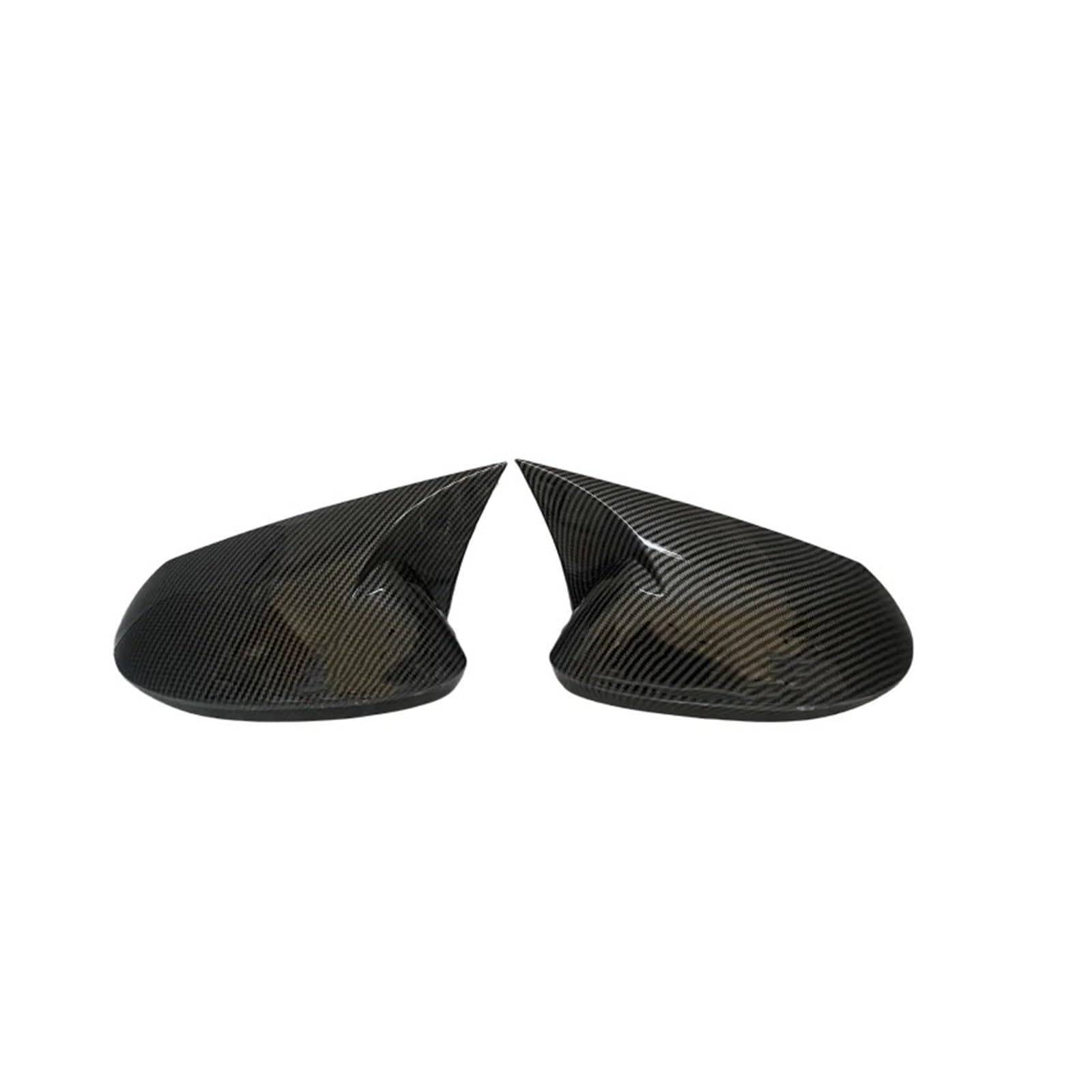 KDMOWHON Csr Seitenrückspiegelabdeckung, Flügelkappe, Außentür, OX-Horn, Rückspiegelgehäuseverkleidung, kompatibel mit Toyota Corolla 2019 2020 2021 2022(Carbon Fiber Look) von KDMOWHON