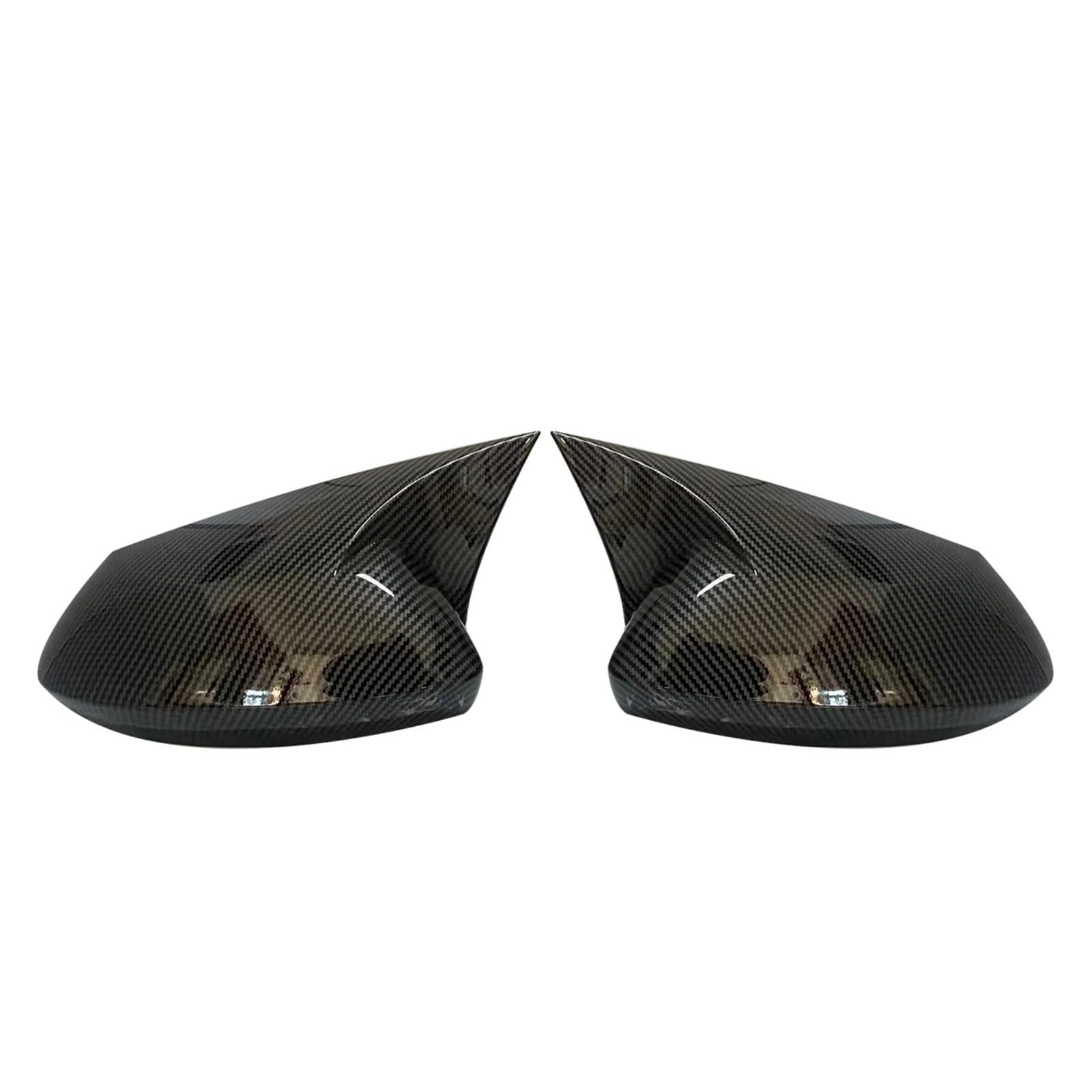 KDMOWHON Csr Seitenrückspiegelabdeckung, Flügelkappe, Außentür, OX-Horn, Rückspiegelgehäuseverkleidung, kompatibel mit Toyota Corolla 2019 2020 2021 2022(Glossy Black) von KDMOWHON