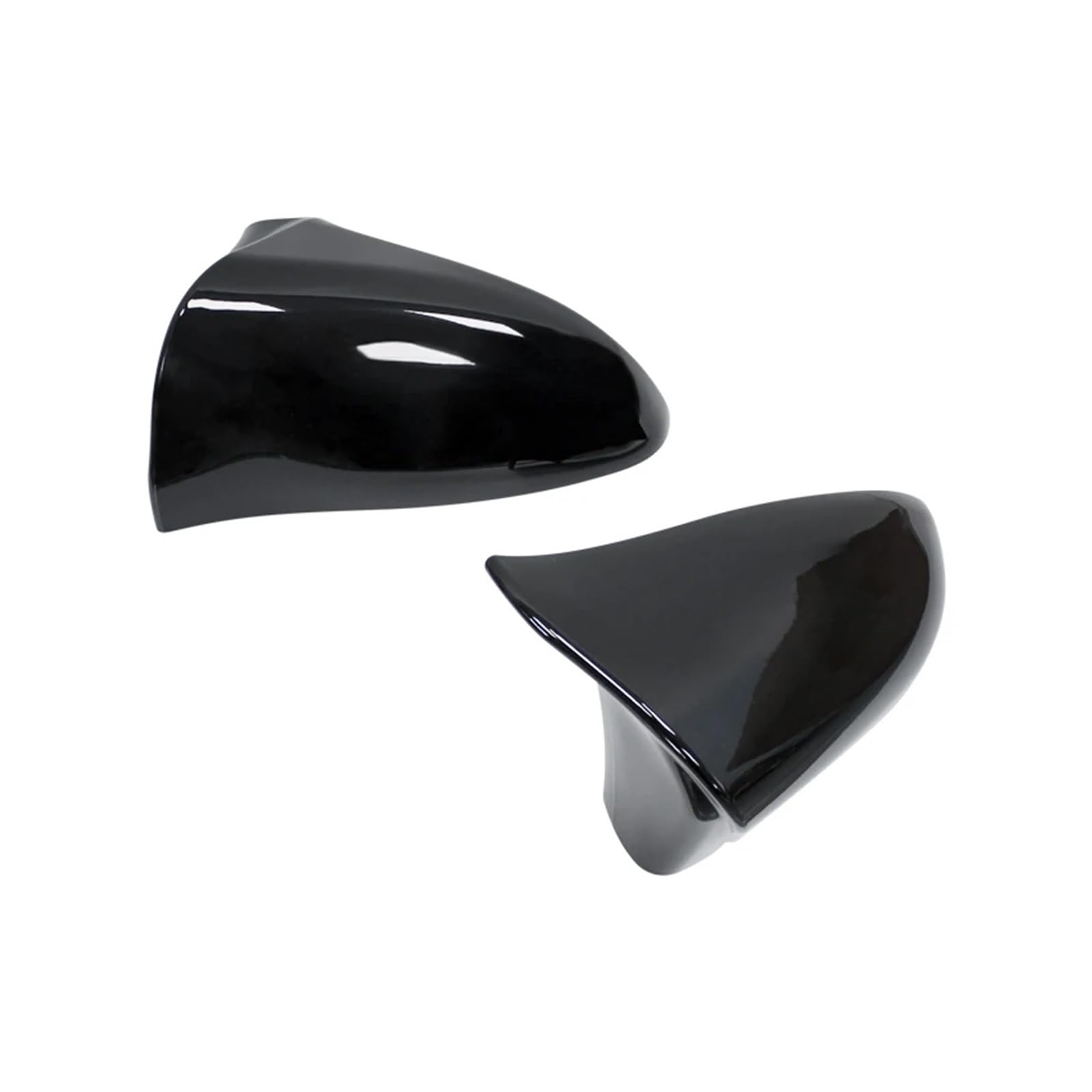 KDMOWHON EIN Paar M Horn Stil Rückspiegel Abdeckung Kappe Fall Trim Kompatibel for LEXUS CT 2009-2022(Gloss Black) von KDMOWHON
