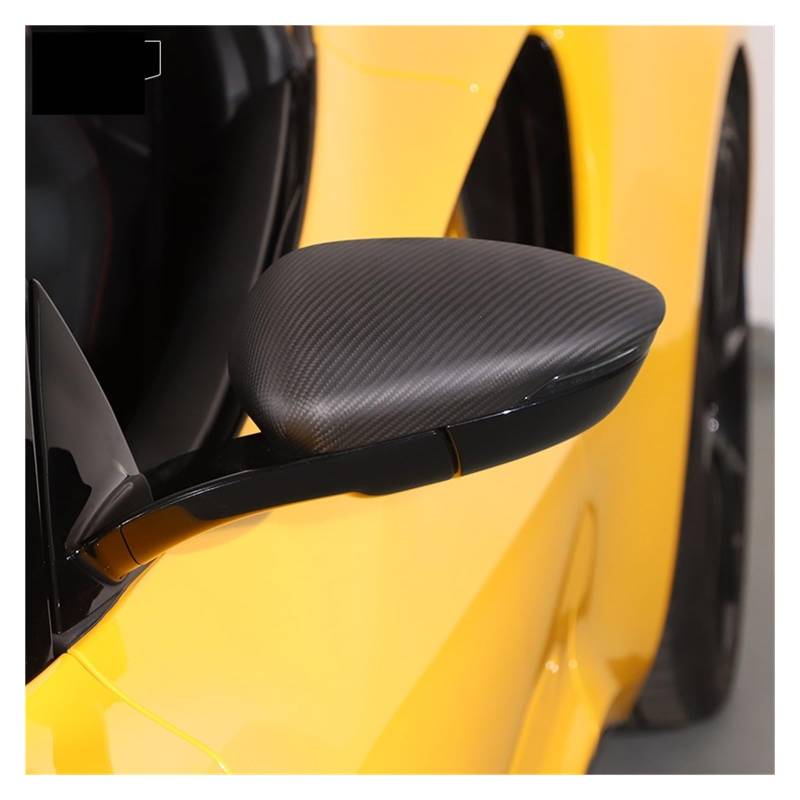 KDMOWHON Echte Carbonfaser-Rückspiegelkappen, Seitenflügel-Rückspiegelabdeckung, Zierzubehör, kompatibel mit Lotus Emira 2022 2023(Matte A 2PCS) von KDMOWHON
