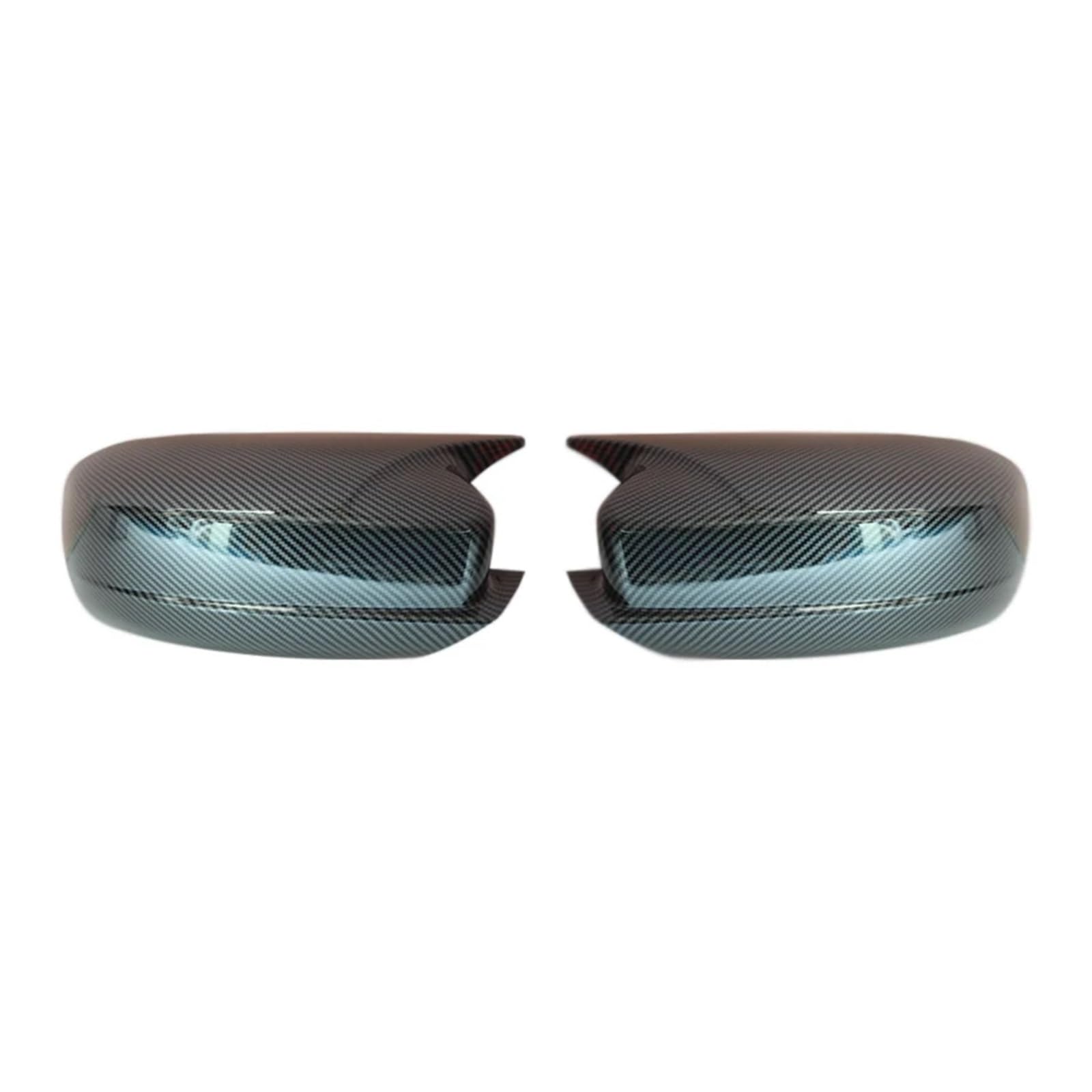 KDMOWHON Glänzend Schwarz Horn Spiegel Abdeckungen Shell Cap Trim Abdeckung Kompatibel for Dodge Charger SRT 2011-2022(Carbon Look) von KDMOWHON