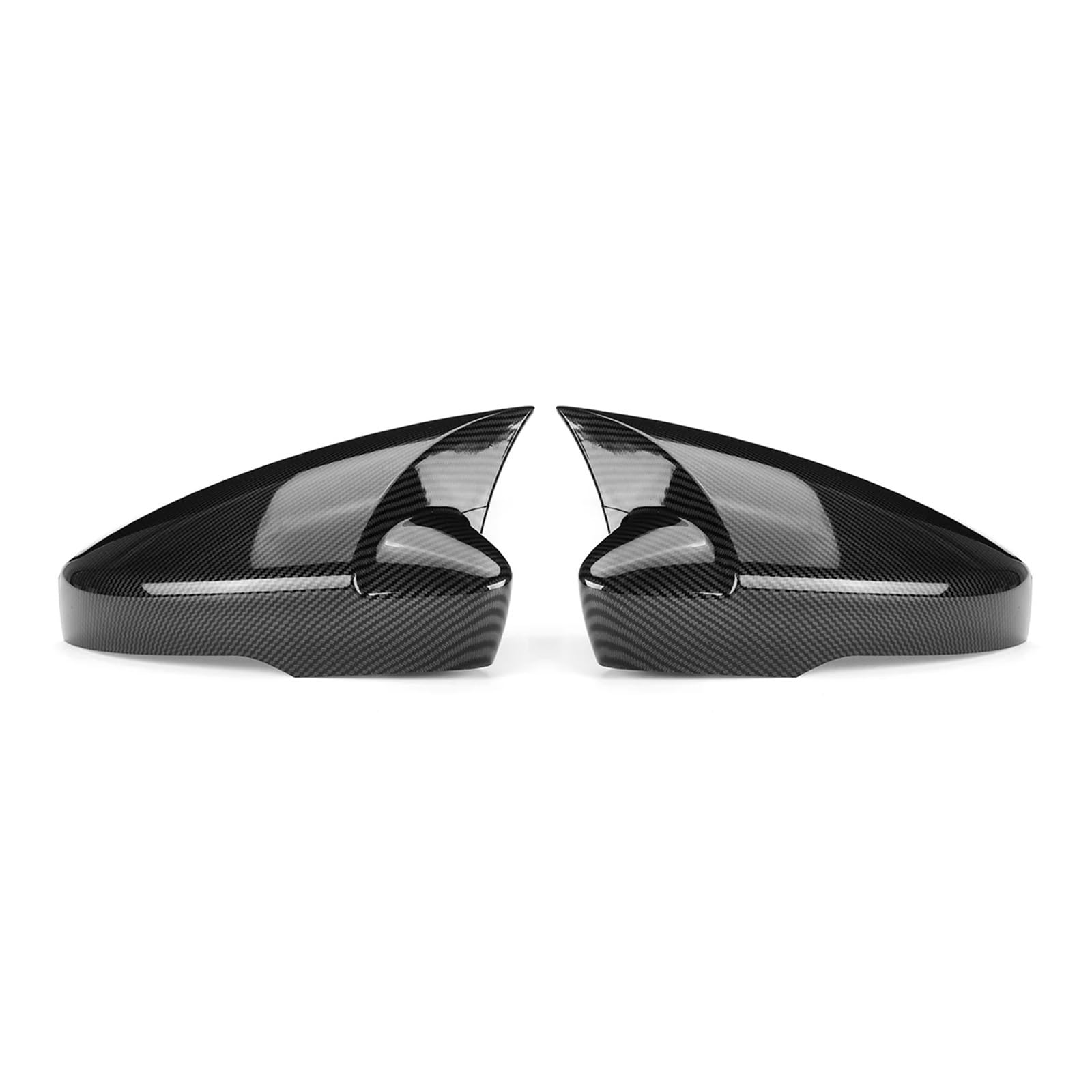 KDMOWHON Hinzufügen Auf Auto Rückspiegel Abdeckungen Seite Tür Flügel Spiegel Kappen Shell Trim Kompatibel for Skoda/Octavia Mk3 A7 5E 2014-2019(Carbon Fiber Look) von KDMOWHON