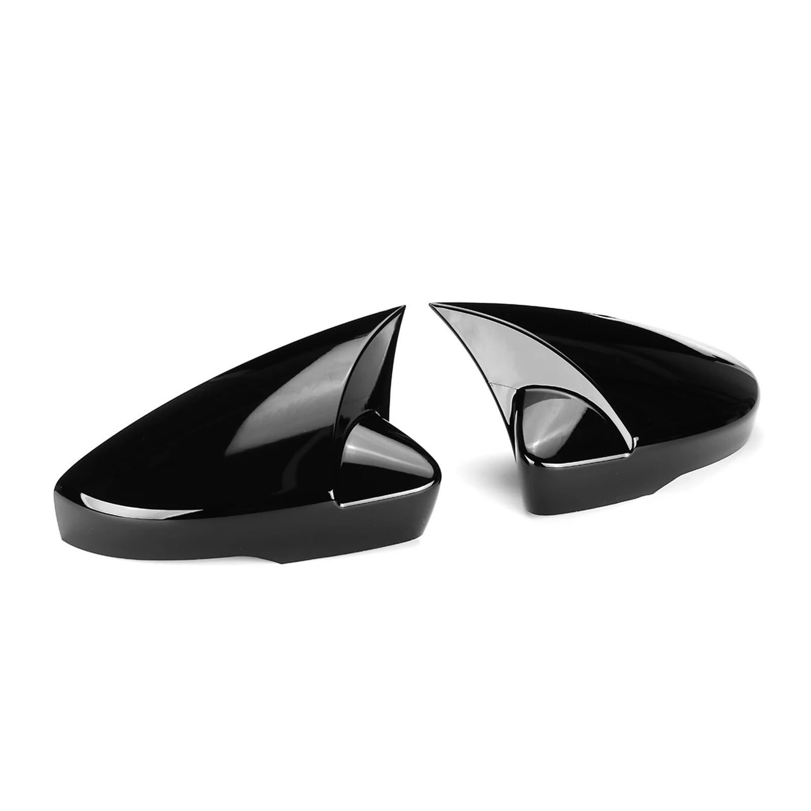 KDMOWHON Hinzufügen Auf Auto Rückspiegel Abdeckungen Seite Tür Flügel Spiegel Kappen Shell Trim Kompatibel for Skoda/Octavia Mk3 A7 5E 2014-2019(Glossy Black) von KDMOWHON