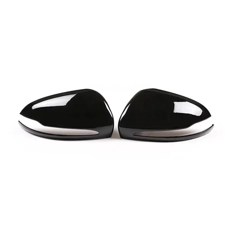 KDMOWHON LHD Auto Rückspiegel Seitenspiegel Abdeckung Flügelkappe Türgehäuse Schale Verkleidung Kompatibel for Mercedes-Benz E GLC SC Klasse W205 W213 X253 W222 W238(Gloss Black) von KDMOWHON