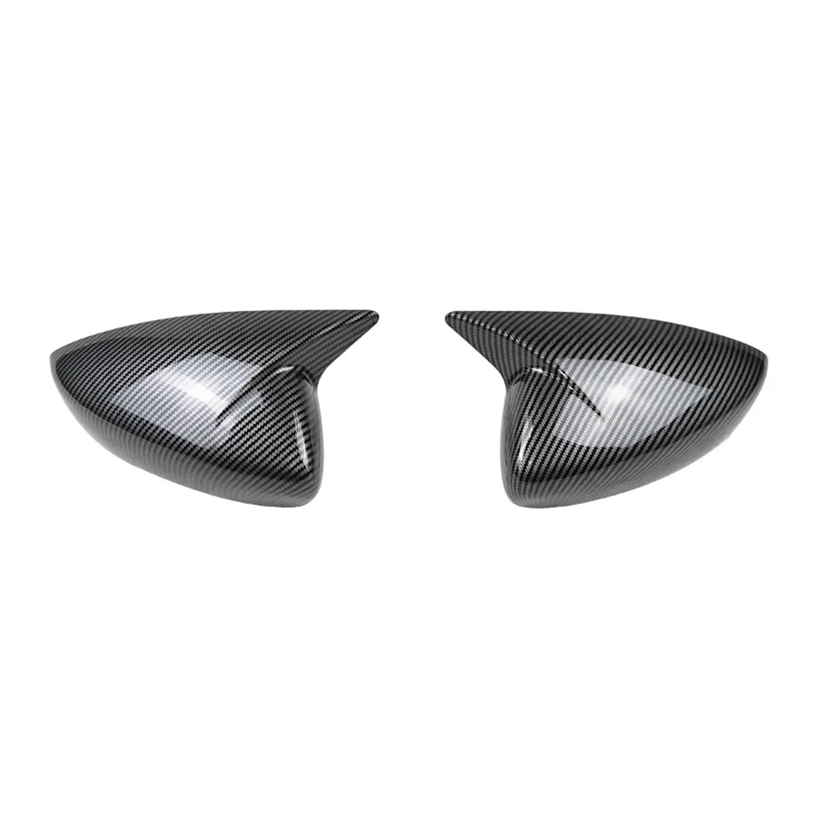 KDMOWHON Paar M Stil Rückspiegel Abdeckung Seite Spiegel Kompatibel for Mazda 3 Axela 2014-2023(Carbon Look-19-23) von KDMOWHON