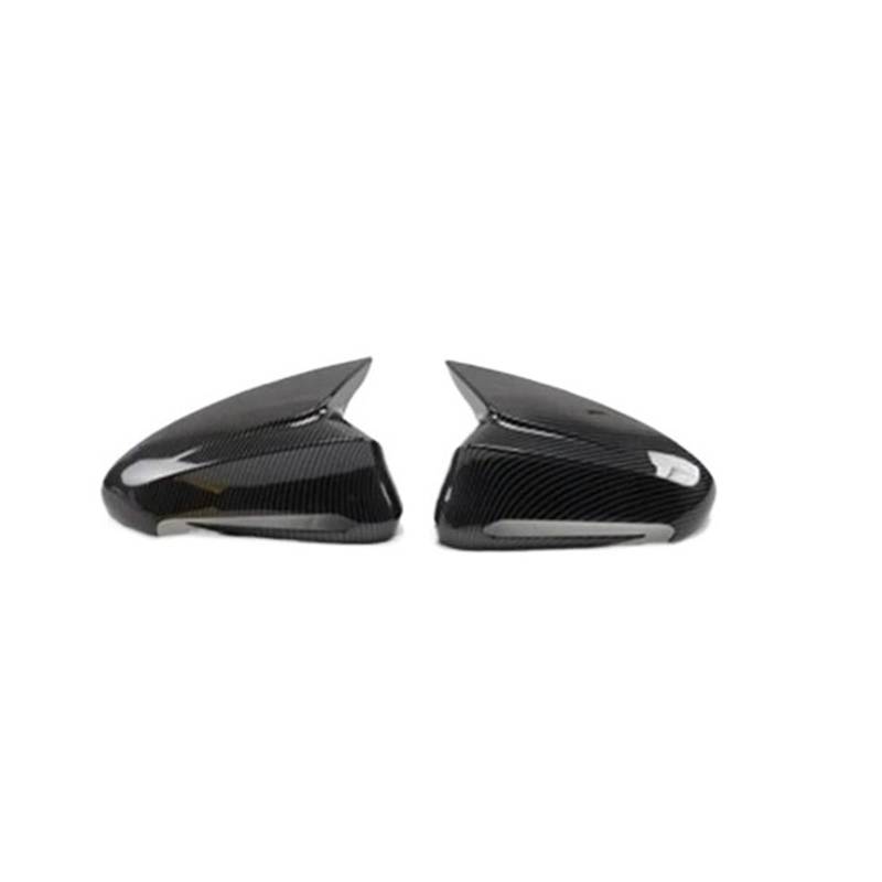KDMOWHON Rückspiegelabdeckung, Flügelkappe, Außentür-Rückspiegelgehäuseverkleidung, Karbonfaser, Schwarz, kompatibel mit BYD Seal Ev/Dmi 2022–2023(Bright black) von KDMOWHON