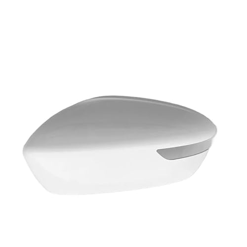 KDMOWHON Seitenrückspiegelglasrahmen Spiegelabdeckung Deckelkappe Schale Blinkerleuchte Lampe Kompatibel for Geely Coolray DECHO Autozubehör(Cover white left) von KDMOWHON