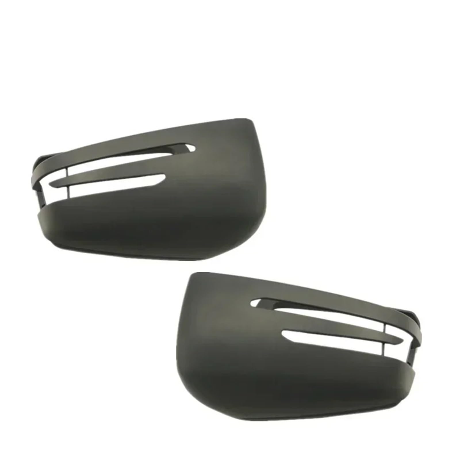 KDMOWHON Seitentür-Rückspiegelkappen-Abdeckungsverkleidung, kompatibel mit Mercedes Benz ABCES CLA GLA GLK CLS-Klasse W176 W204 W117 X156 X204, Kohlefaser(A pair black) von KDMOWHON