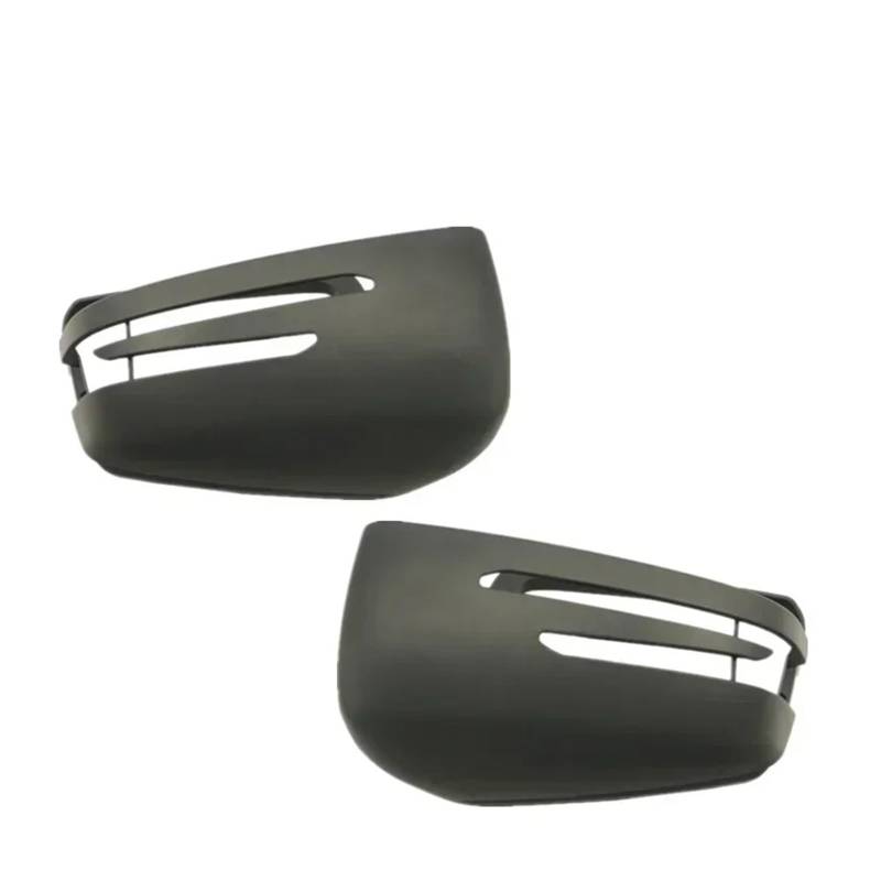 KDMOWHON Seitentür-Rückspiegelkappen-Abdeckungsverkleidung, kompatibel mit Mercedes Benz ABCES CLA GLA GLK CLS-Klasse W176 W204 W117 X156 X204, Kohlefaser(A pair black) von KDMOWHON
