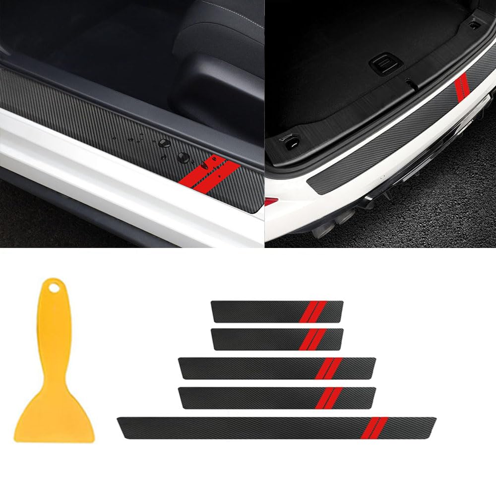 KDNWQF Auto Einstiegsleisten Kohlefaser Aufkleber für VW Golf 8 MK8 TSI TDI GTI GTD GTE R R-Line 2020-2022, Auto Carbon Fiber Einstiegsleisten Türschweller Auto Einstiegsleisten Schutzfolie, 5 Stück KDNWQF Auto Einstiegsleisten Kohlefaser Aufkleber für VW Golf 8 MK8 TSI TDI GTI GTD GTE R R-Line 2020-2022, Auto Carbon Fiber Einstiegsleisten Türschweller Auto Einstiegsleisten Schutzfolie, 5 Stück von KDNWQF