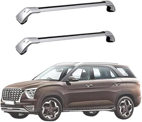 Auto Gepäckträger Für Hyundai Alcazar 2021 Zubehör Dachgepäckträger Querträger AbschließBar Outdoor Ausrüstung Verstellbare,B-Silver Auto Gepäckträger Für Hyundai Alcazar 2021 Zubehör Dachgepäckträger Querträger AbschließBar Outdoor Ausrüstung Verstellbare,B-Silver von KDZDJH