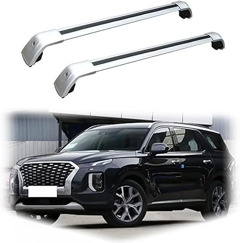 Auto Gepäckträger Für Hyundai Palisade 2019 2020 2021 2022-2023 Zubehör Dachgepäckträger Querträger AbschließBar Outdoor Ausrüstung Verstellbare,B-Silver Auto Gepäckträger Für Hyundai Palisade 2019 2020 2021 2022-2023 Zubehör Dachgepäckträger Querträger AbschließBar Outdoor Ausrüstung Verstellbare,B-Silver von KDZDJH