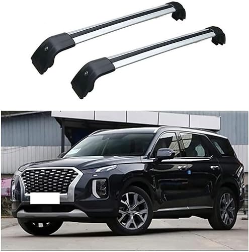 Auto Gepäckträger Für Hyundai Palisade 2019 2020 2021 2022-2023 Zubehör Dachgepäckträger Querträger AbschließBar Outdoor Ausrüstung Verstellbare,C-Silver Black Auto Gepäckträger Für Hyundai Palisade 2019 2020 2021 2022-2023 Zubehör Dachgepäckträger Querträger AbschließBar Outdoor Ausrüstung Verstellbare,C-Silver Black von KDZDJH