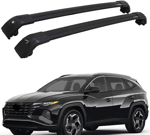 Auto Gepäckträger Für Hyundai Tucson 2020 20212022 2023 2024 Zubehör Dachgepäckträger Querträger AbschließBar Outdoor Ausrüstung Verstellbare,A-Black Auto Gepäckträger Für Hyundai Tucson 2020 20212022 2023 2024 Zubehör Dachgepäckträger Querträger AbschließBar Outdoor Ausrüstung Verstellbare,A-Black von KDZDJH