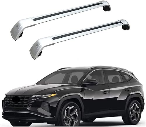 Auto Gepäckträger Für Hyundai Tucson 2020 20212022 2023 2024 Zubehör Dachgepäckträger Querträger AbschließBar Outdoor Ausrüstung Verstellbare,B-Silver Auto Gepäckträger Für Hyundai Tucson 2020 20212022 2023 2024 Zubehör Dachgepäckträger Querträger AbschließBar Outdoor Ausrüstung Verstellbare,B-Silver von KDZDJH