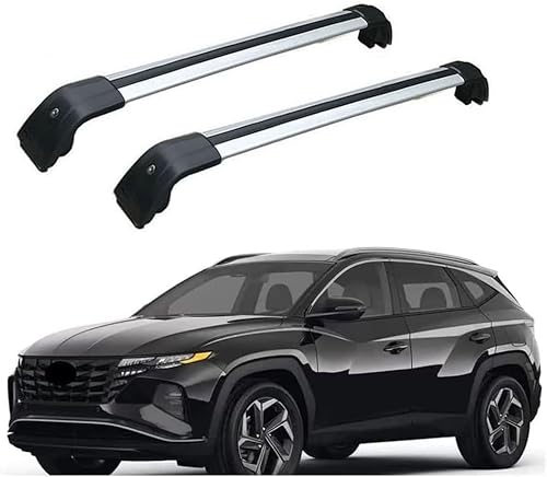 Auto Gepäckträger Für Hyundai Tucson 2020 20212022 2023 2024 Zubehör Dachgepäckträger Querträger AbschließBar Outdoor Ausrüstung Verstellbare,C-Silver Black Auto Gepäckträger Für Hyundai Tucson 2020 20212022 2023 2024 Zubehör Dachgepäckträger Querträger AbschließBar Outdoor Ausrüstung Verstellbare,C-Silver Black von KDZDJH