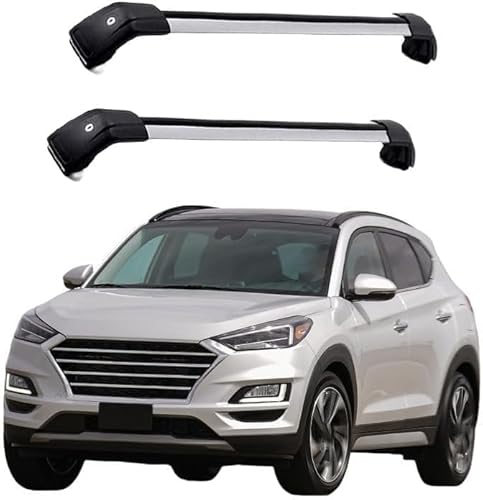 Auto Gepäckträger Für Hyundai Tucson SUV 2015 2016 2017 2018 2019 2020 Zubehör Dachgepäckträger Querträger AbschließBar Outdoor Ausrüstung Verstellbare,C-Silver Black Auto Gepäckträger Für Hyundai Tucson SUV 2015 2016 2017 2018 2019 2020 Zubehör Dachgepäckträger Querträger AbschließBar Outdoor Ausrüstung Verstellbare,C-Silver Black von KDZDJH