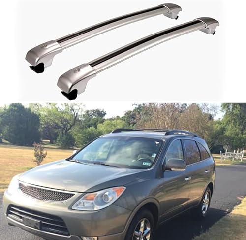 Auto Gepäckträger Für Hyundai Veracruz 2008 2009-2012 Zubehör Dachgepäckträger Querträger AbschließBar Outdoor Ausrüstung Verstellbare,B-Silver Auto Gepäckträger Für Hyundai Veracruz 2008 2009-2012 Zubehör Dachgepäckträger Querträger AbschließBar Outdoor Ausrüstung Verstellbare,B-Silver von KDZDJH