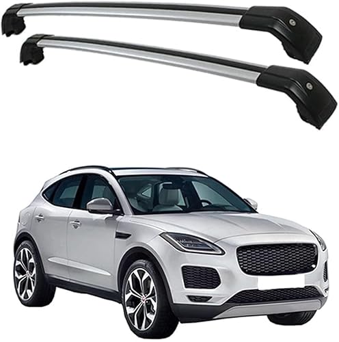 Auto Gepäckträger Für Jaguar EPace 5dr SUV 2018 2019 2020-2023 Zubehör Dachgepäckträger Querträger AbschließBar Outdoor Ausrüstung Verstellbare,C-Silver Black Auto Gepäckträger Für Jaguar EPace 5dr SUV 2018 2019 2020-2023 Zubehör Dachgepäckträger Querträger AbschließBar Outdoor Ausrüstung Verstellbare,C-Silver Black von KDZDJH