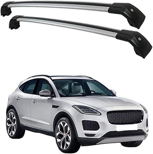 Auto Gepäckträger Für Jaguar EPace 5dr SUV 2018-2021 2022-2023 Zubehör Dachgepäckträger Querträger AbschließBar Outdoor Ausrüstung Verstellbare,C-Silver Black Auto Gepäckträger Für Jaguar EPace 5dr SUV 2018-2021 2022-2023 Zubehör Dachgepäckträger Querträger AbschließBar Outdoor Ausrüstung Verstellbare,C-Silver Black von KDZDJH