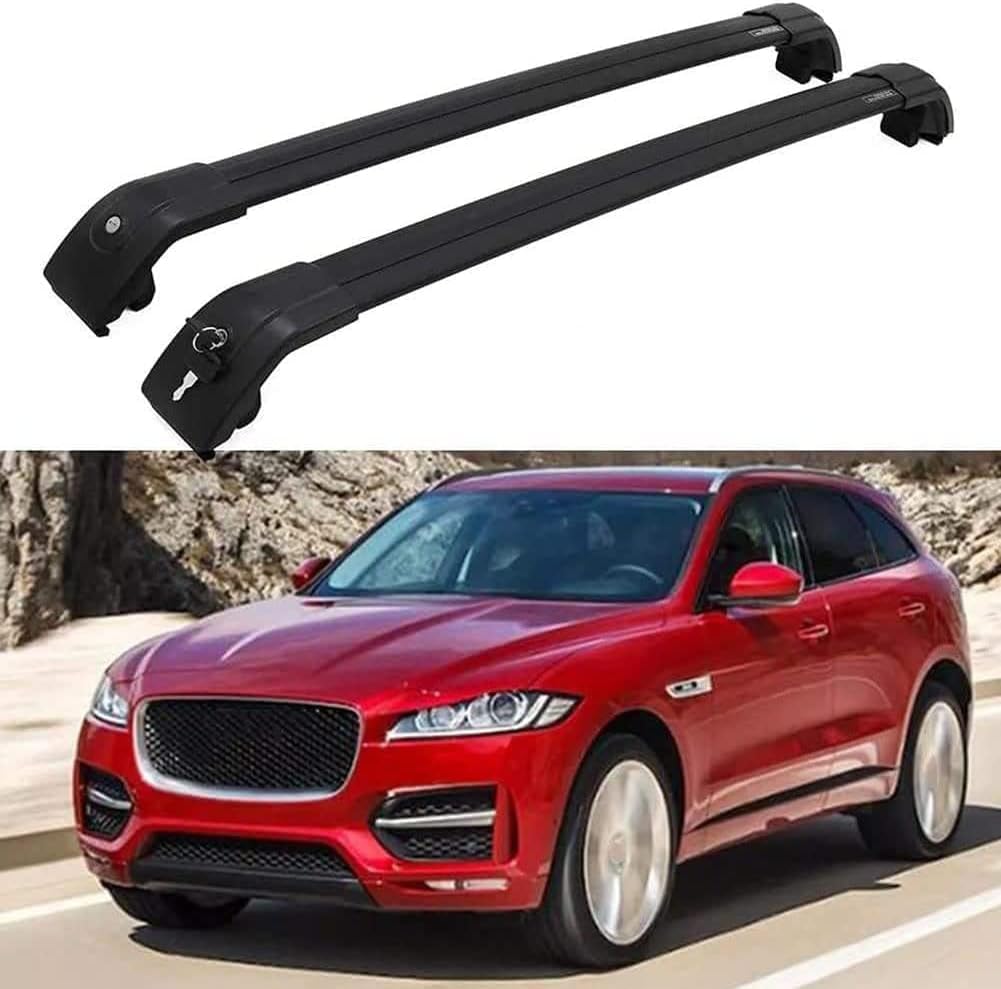 Auto Gepäckträger Für Jaguar F Pace 2016 2017 2018 2019-2022 Zubehör Dachgepäckträger Querträger AbschließBar Outdoor Ausrüstung Verstellbare,A-Black Auto Gepäckträger Für Jaguar F Pace 2016 2017 2018 2019-2022 Zubehör Dachgepäckträger Querträger AbschließBar Outdoor Ausrüstung Verstellbare,A-Black von KDZDJH