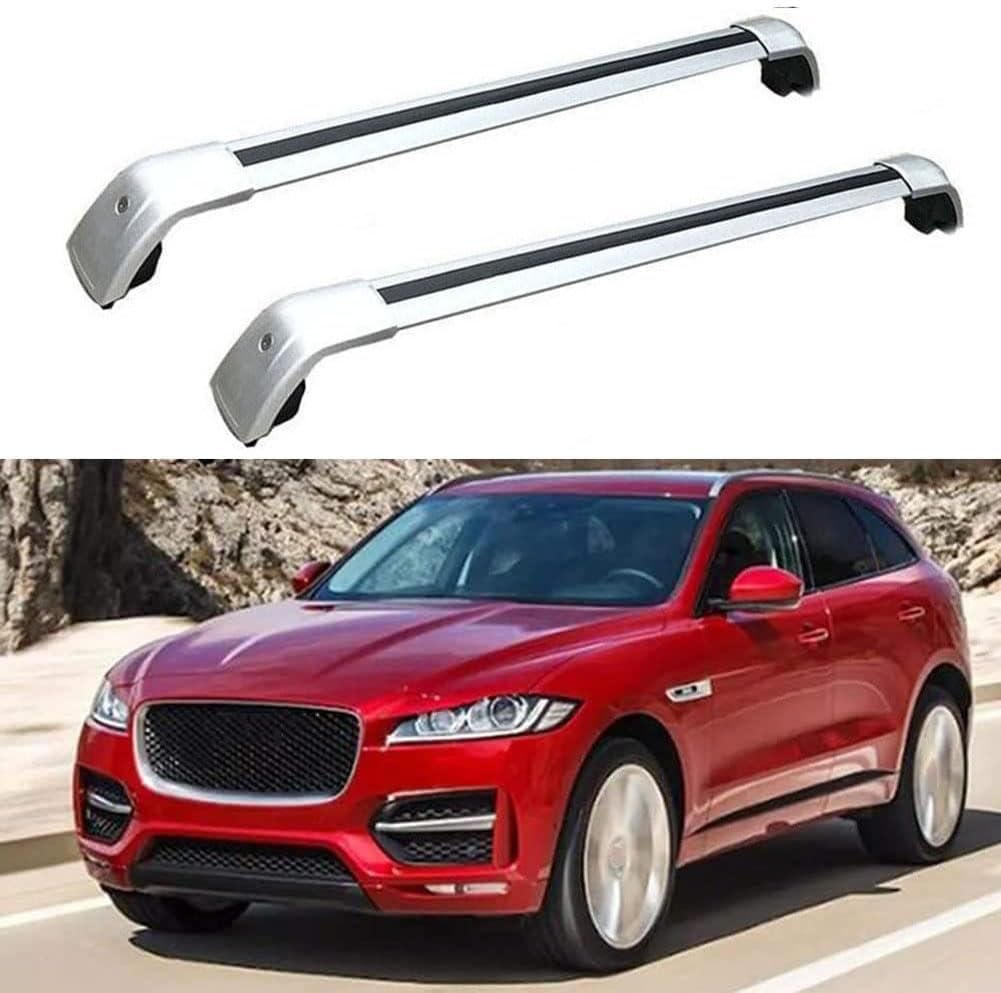 Auto Gepäckträger Für Jaguar F Pace 2016 2017 2018 2019-2022 Zubehör Dachgepäckträger Querträger AbschließBar Outdoor Ausrüstung Verstellbare,B-Silver Auto Gepäckträger Für Jaguar F Pace 2016 2017 2018 2019-2022 Zubehör Dachgepäckträger Querträger AbschließBar Outdoor Ausrüstung Verstellbare,B-Silver von KDZDJH