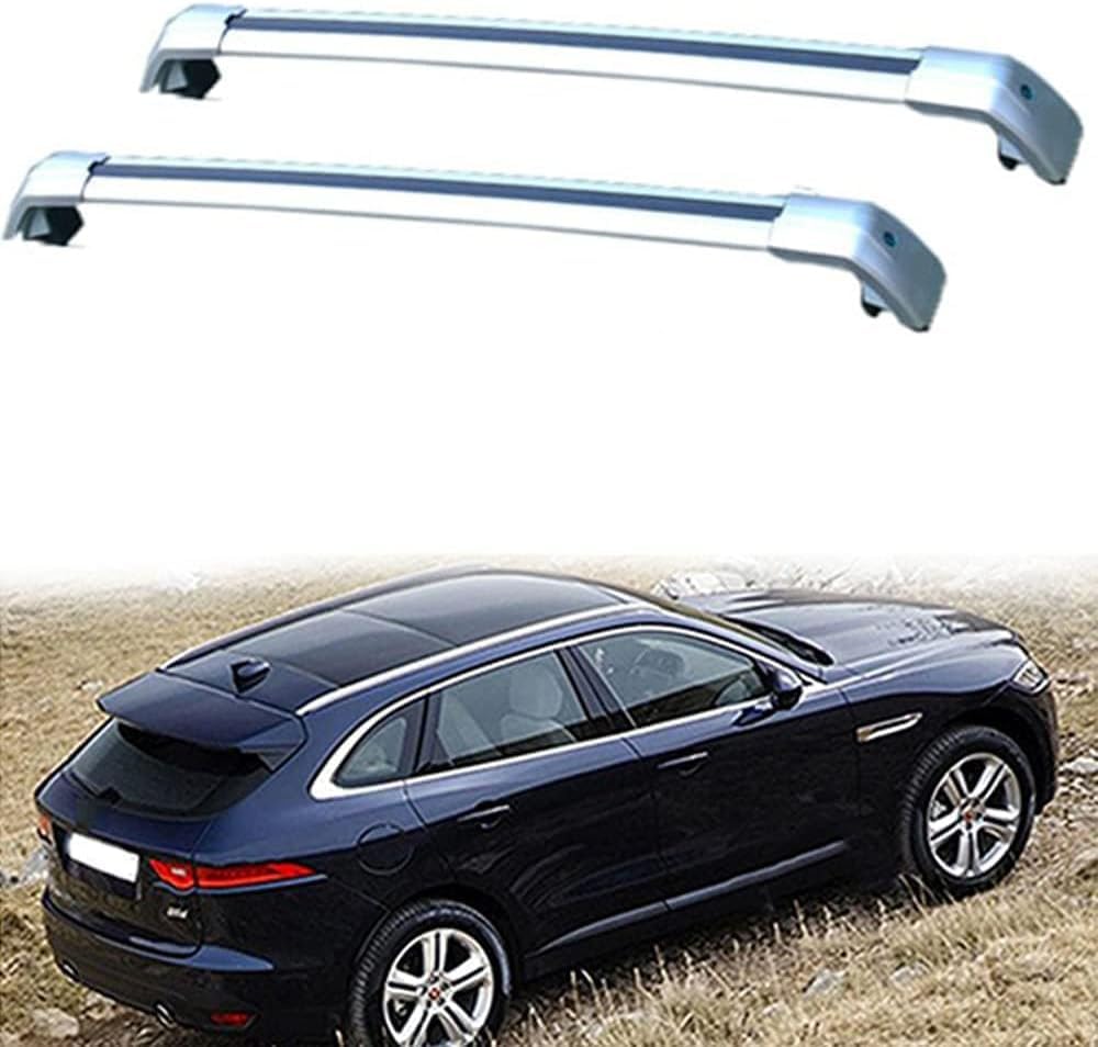 Auto Gepäckträger Für Jaguar FPace 5 Door SUV 2016-2021 Zubehör Dachgepäckträger Querträger AbschließBar Outdoor Ausrüstung Verstellbare,B-Silver Auto Gepäckträger Für Jaguar FPace 5 Door SUV 2016-2021 Zubehör Dachgepäckträger Querträger AbschließBar Outdoor Ausrüstung Verstellbare,B-Silver von KDZDJH