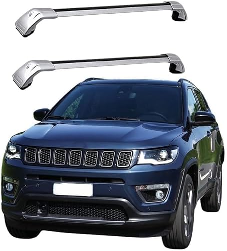 Auto Gepäckträger Für Jeep Compass 2017 2018 2019 2020-2023 Zubehör Dachgepäckträger Querträger AbschließBar Outdoor Ausrüstung Verstellbare,B-Silver Auto Gepäckträger Für Jeep Compass 2017 2018 2019 2020-2023 Zubehör Dachgepäckträger Querträger AbschließBar Outdoor Ausrüstung Verstellbare,B-Silver von KDZDJH