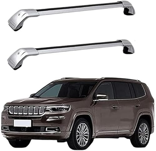 Auto Gepäckträger Für Jeep Grand Commande 2018 2019 Zubehör Dachgepäckträger Querträger AbschließBar Outdoor Ausrüstung Verstellbare,B-Silver Auto Gepäckträger Für Jeep Grand Commande 2018 2019 Zubehör Dachgepäckträger Querträger AbschließBar Outdoor Ausrüstung Verstellbare,B-Silver von KDZDJH