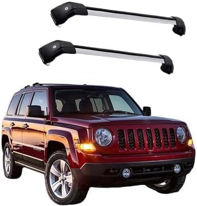 Auto Gepäckträger Für Jeep Patriot SUV 2007 2008 2009 2010 2011-2019 Zubehör Dachgepäckträger Querträger AbschließBar Outdoor Ausrüstung Verstellbare,C-Silver Black Auto Gepäckträger Für Jeep Patriot SUV 2007 2008 2009 2010 2011-2019 Zubehör Dachgepäckträger Querträger AbschließBar Outdoor Ausrüstung Verstellbare,C-Silver Black von KDZDJH