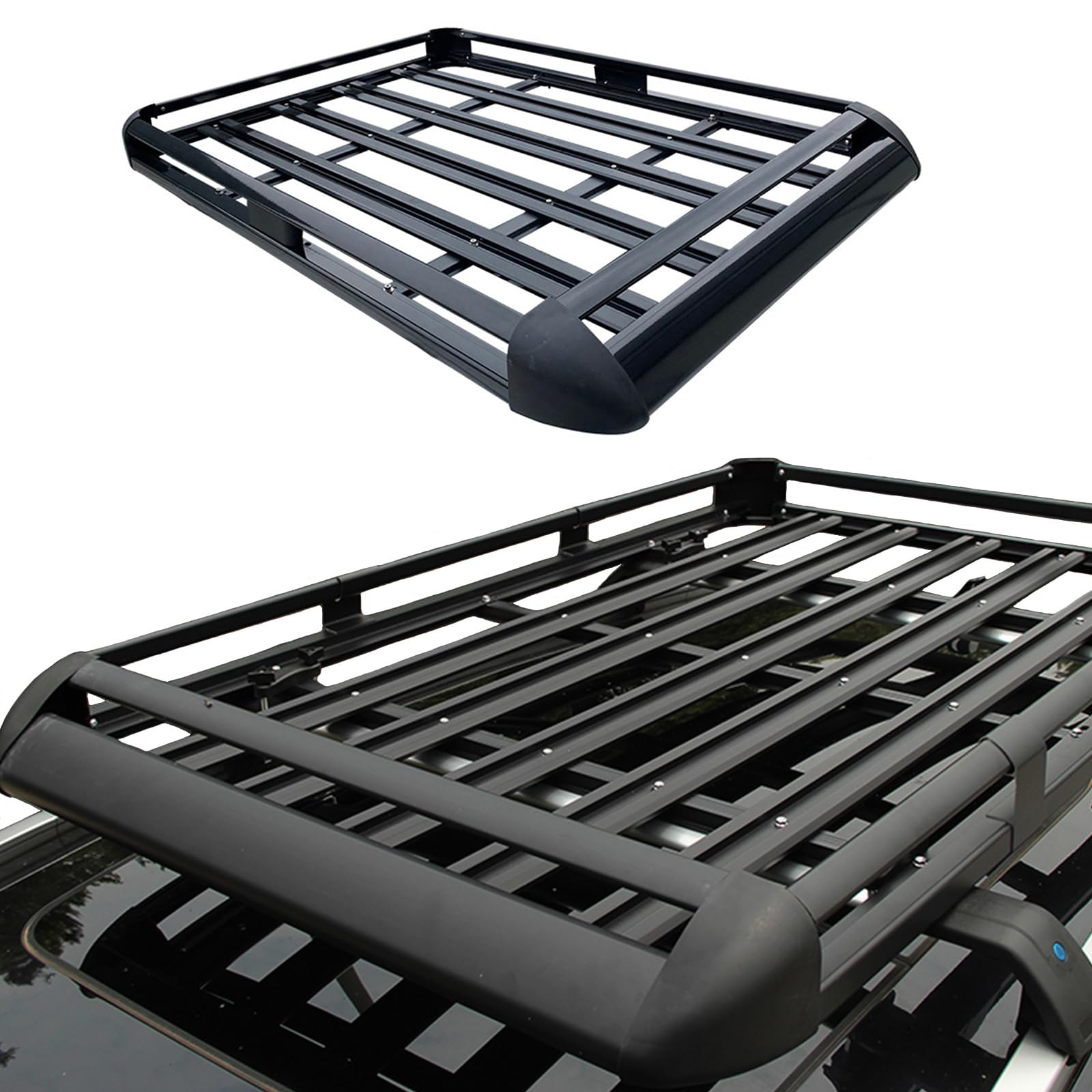 KEAAN Auto DachträGer Dachgepäckträger Korb für BMW Serie 1 Series 1er F20 F21 5-Door / 3-Door 2011-2018 2019 Doppelschicht Dachträger Gepäckträger Aluminium Dach Gepäckkorb,Black-1.3m KEAAN Auto DachträGer Dachgepäckträger Korb für BMW Serie 1 Series 1er F20 F21 5-Door / 3-Door 2011-2018 2019 Doppelschicht Dachträger Gepäckträger Aluminium Dach Gepäckkorb,Black-1.3m von KEAAN