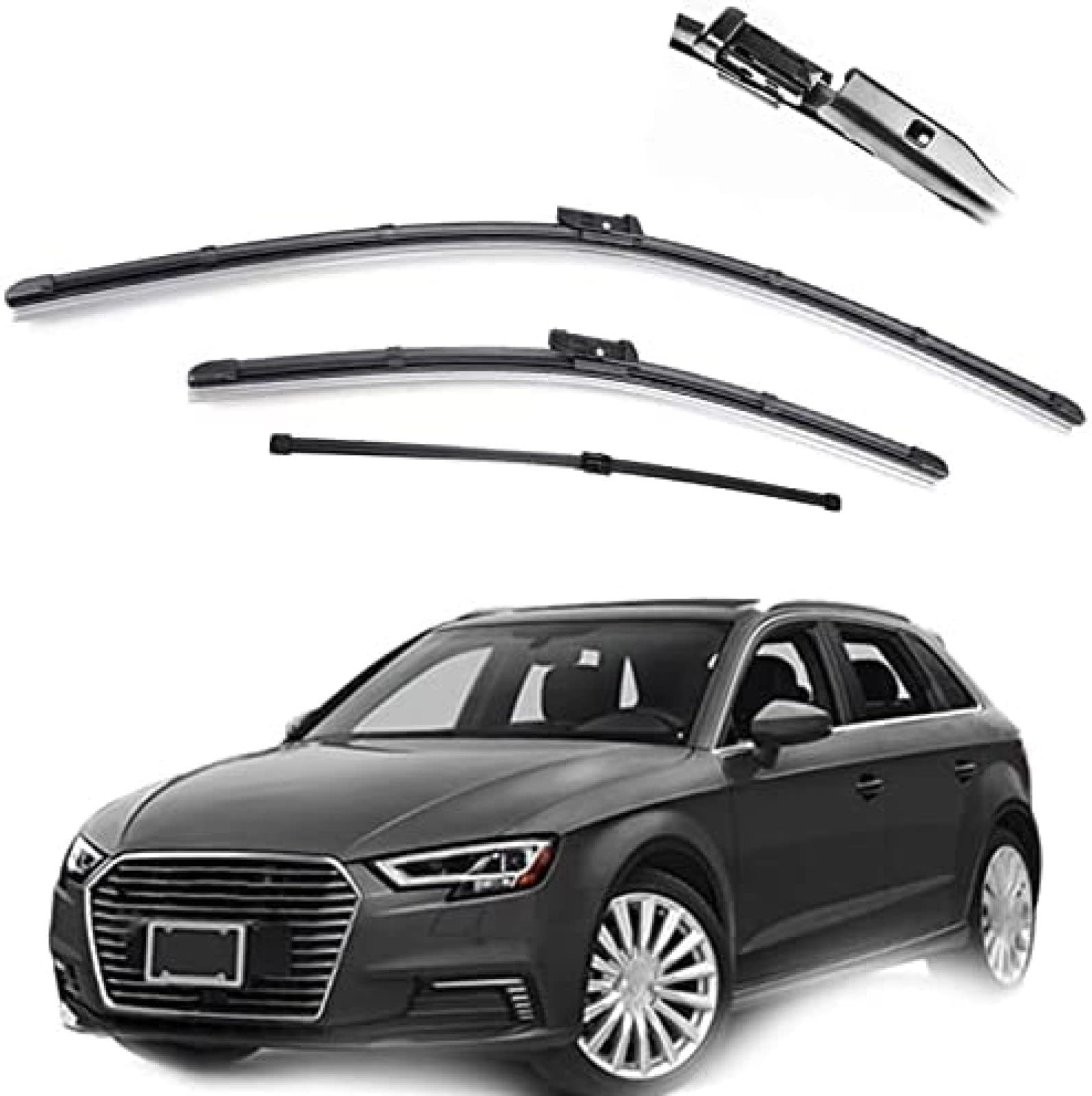 Scheibenwischer 3 Stück Auto Front Heckscheibe Scheibenwischerblätter Set für Audi A3 S3 8V Sportback 2020 2019 2018 2017 2016 2015 2014 2013 2012 Wischer 26"+18"+13" Scheibenwischer 3 Stück Auto Front Heckscheibe Scheibenwischerblätter Set für Audi A3 S3 8V Sportback 2020 2019 2018 2017 2016 2015 2014 2013 2012 Wischer 26"+18"+13" von KEAGGJF