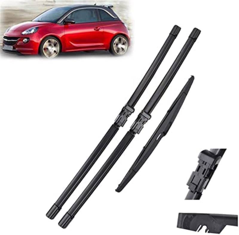 Scheibenwischer Teile Wischer vorne und hinten Wischerblätter Set für Opel für Adam 2012-2019 Windschutzscheibe Windschutzscheibe Fenster 26 "16" 14 " von KEAGGJF