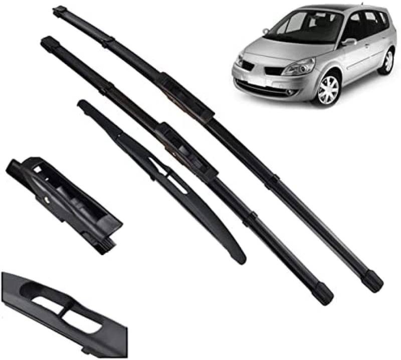 Scheibenwischer Teile für Renault für Scenic 2 / Grand 2005-2009 Wischer vorne hinten Wischerblätter Windschutzscheibe Windschutzscheibe vorne 26 "22" 10 " von KEAGGJF