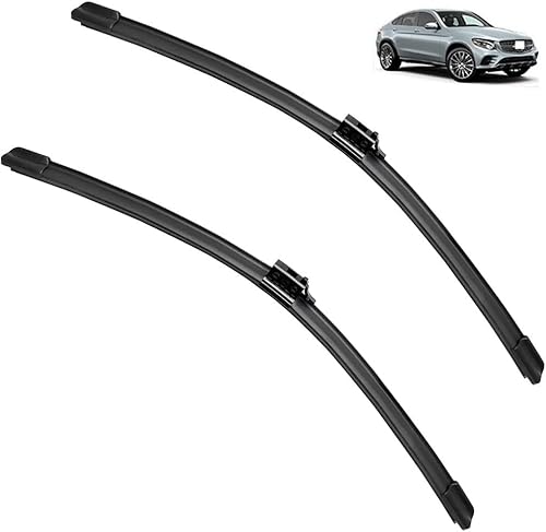 Scheibenwischerblätter vorne für Mercedes Benz GLC Klasse X253 C253 2015-2019 Coupe - Kit mit hoher Leistung, überlegene Sichtbarkeit auf der Straße, einfache Installation, flache Wischerblätter - Set von KEAIDFDD
