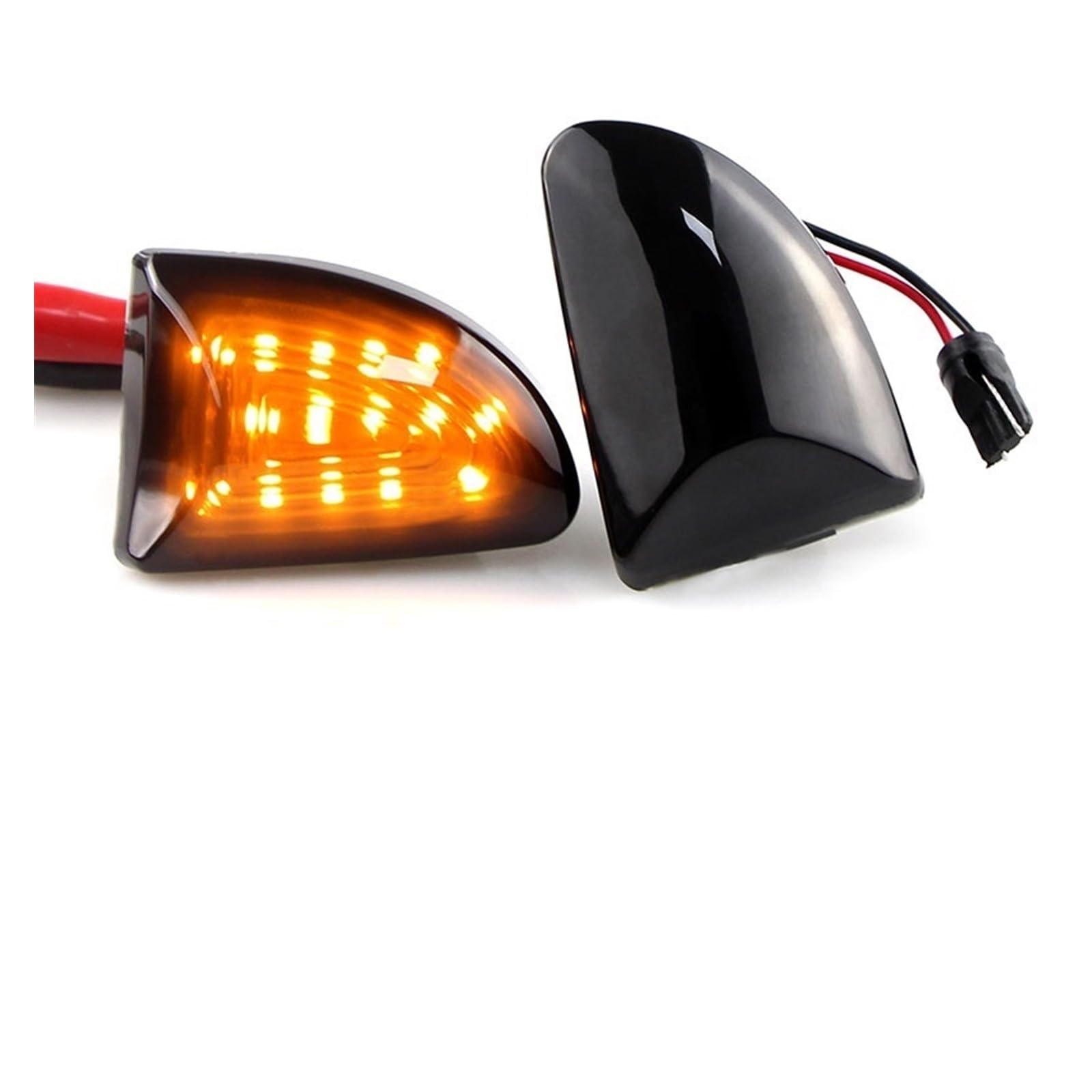 KEBLIN 2 STÜCKE Rauchglas Bernstein Dynamische Seitenmarkierungsleuchte Blinker for Smart Fortwo 451 MK1 & MKII 2007-2015(2pcs Dynamic) von KEBLIN