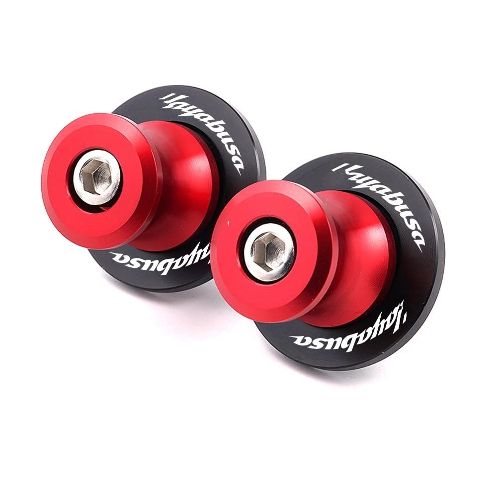 KEDIPU Motorrad Schwinge Sliders Spulen Für Suzu&ki Hayabusa GSX1300R GSX 1300R 2007-2021 2013 2020 Motorradzubehör CNC 8mm Schwingenspulenschieberständer Schrauben (Farbe : Rot, Size : A) von KEDIPU